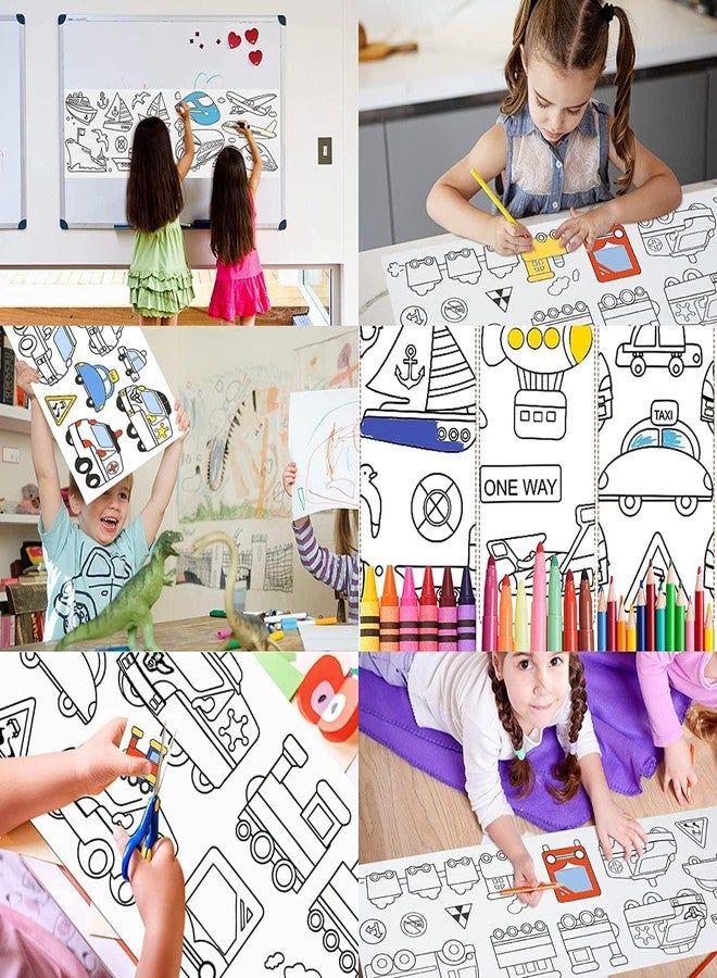 ZURITY Drawing Paper Roll for Kids, Art Paper Crafts Gift for Class Home, Large Coloring Poster for Toddlers, (30X300 CM)(Pack of 1) - Image 2
